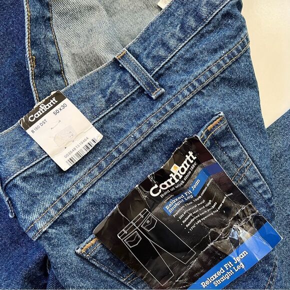 Carhartt NWT Relaxed Fit Straight Leg Jean 50x30 - Picture 5 of 10